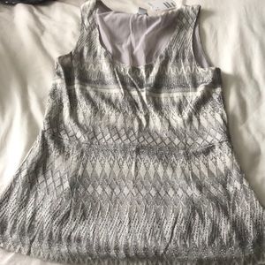 NWT H&M silver top